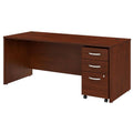 72w x 30D Office Desk with Mobile File Cabinet U9486