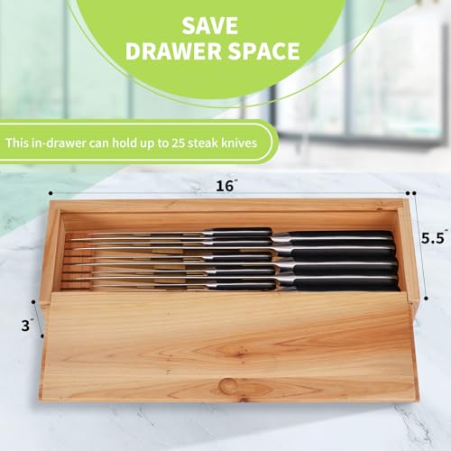 Wooden Knife Storage Box with Lock D500347