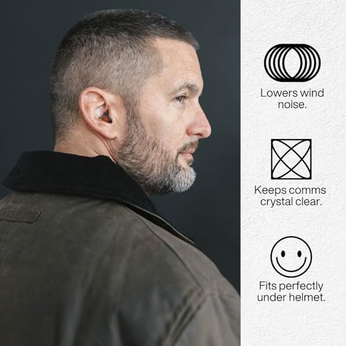 Reusable Motorcycle Earplugs with High Fidelity Filter U711795