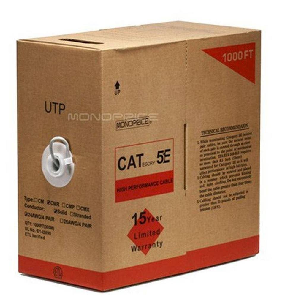 24AWG Cat5e UTP Solid Bulk Ethernet Cable T16941