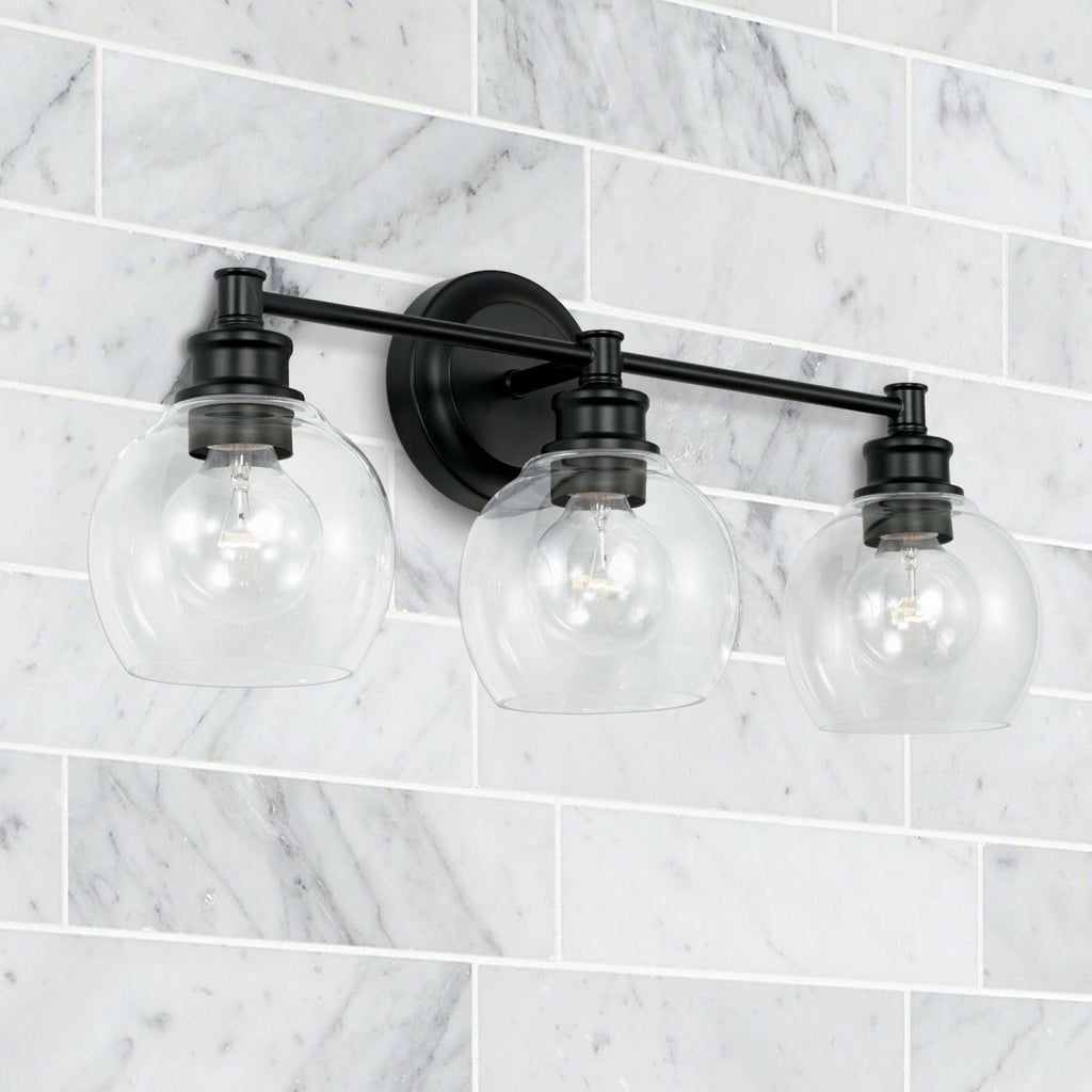 2 Light Matte Black Vanity T646269