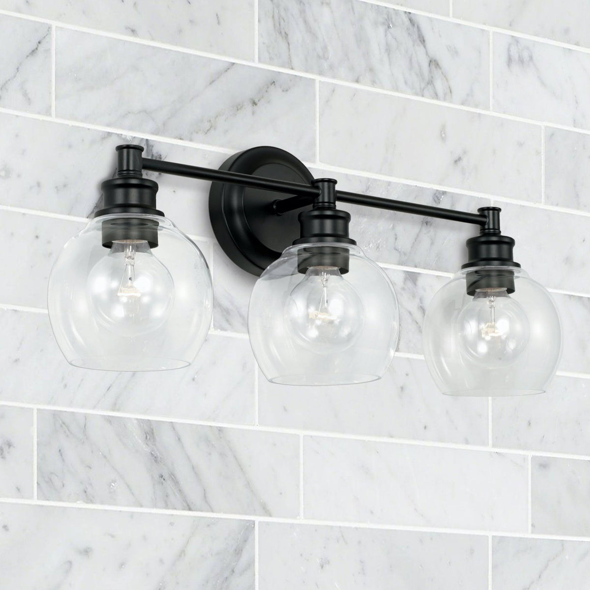 2 Light Matte Black Vanity T646269