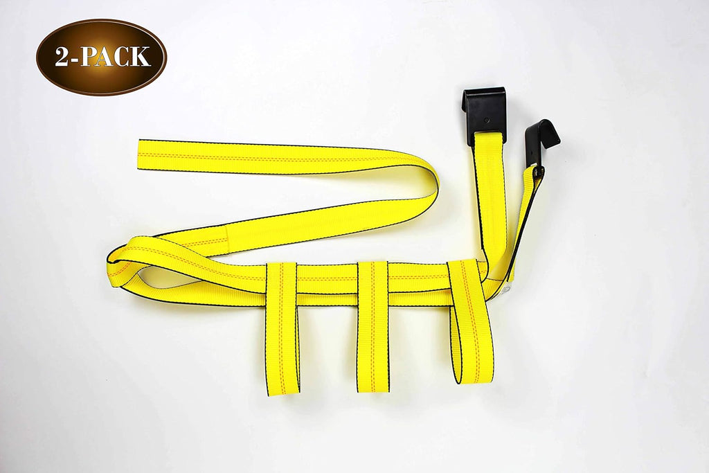 2-Pack Car Wheel Straps with Flat Hooks B8789