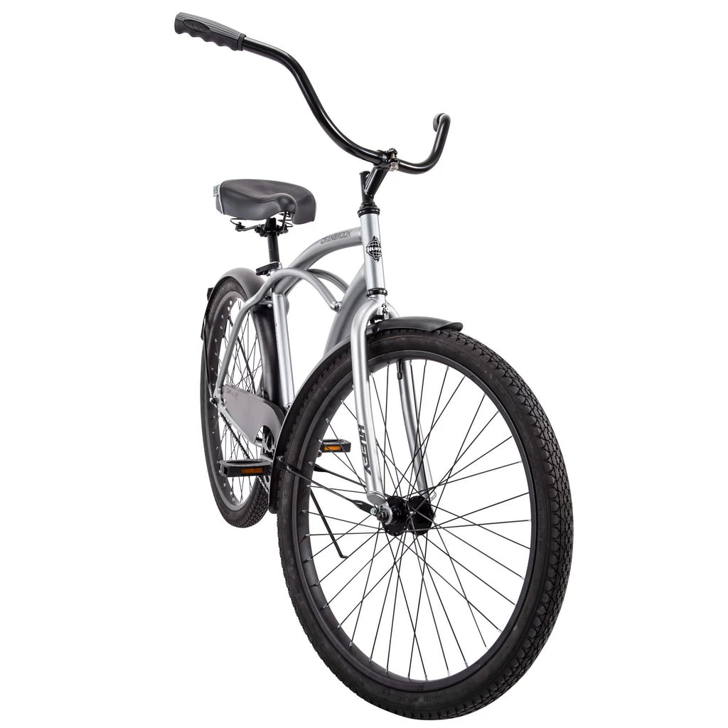 Silver 26" Men's Beach Cruiser Bike X52053