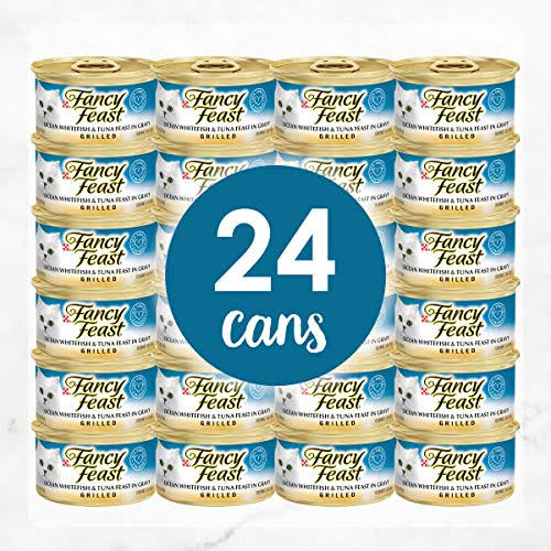 Grilled Gravy Canned Wet Cat Food, Ocean Whitefish & Tuna B10805