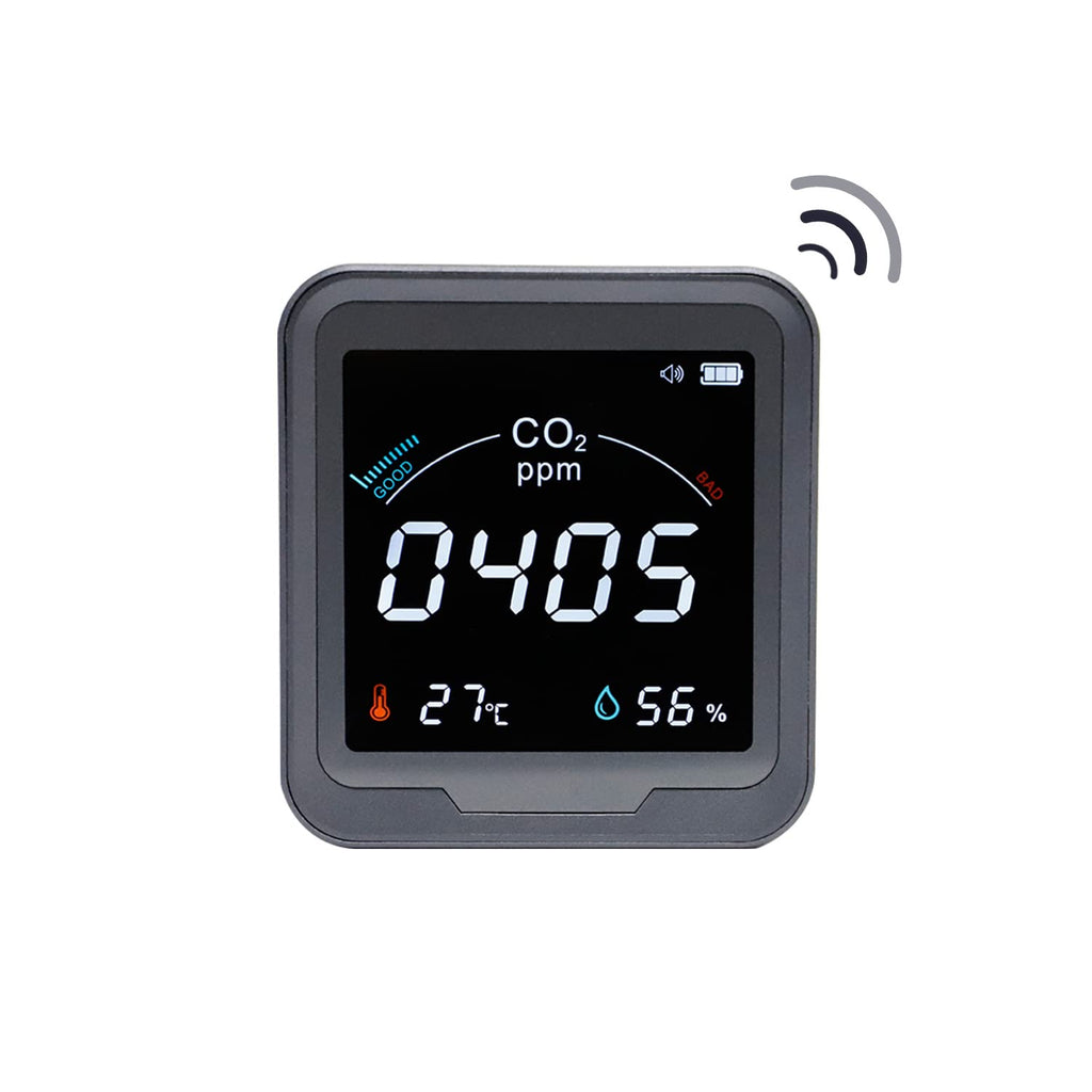 CO2 Monitor with Temperature and Relative Humidity, 400-5000ppm Range V161
