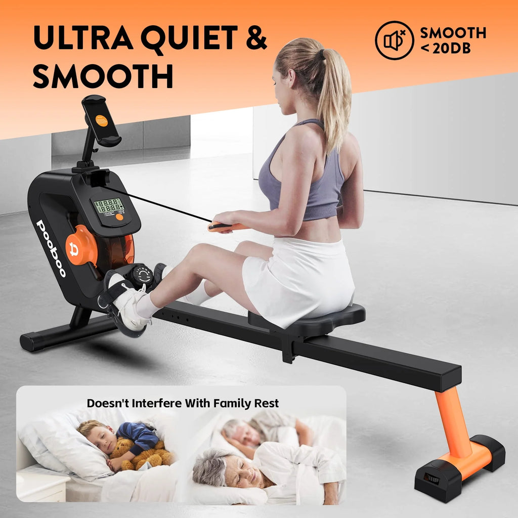 Foldable Magnetic Rowing Machine 8 Level Resistance L593