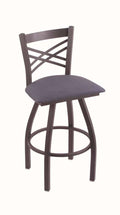 30x22 Swivel Bar Stool with Pewter Finish C64786