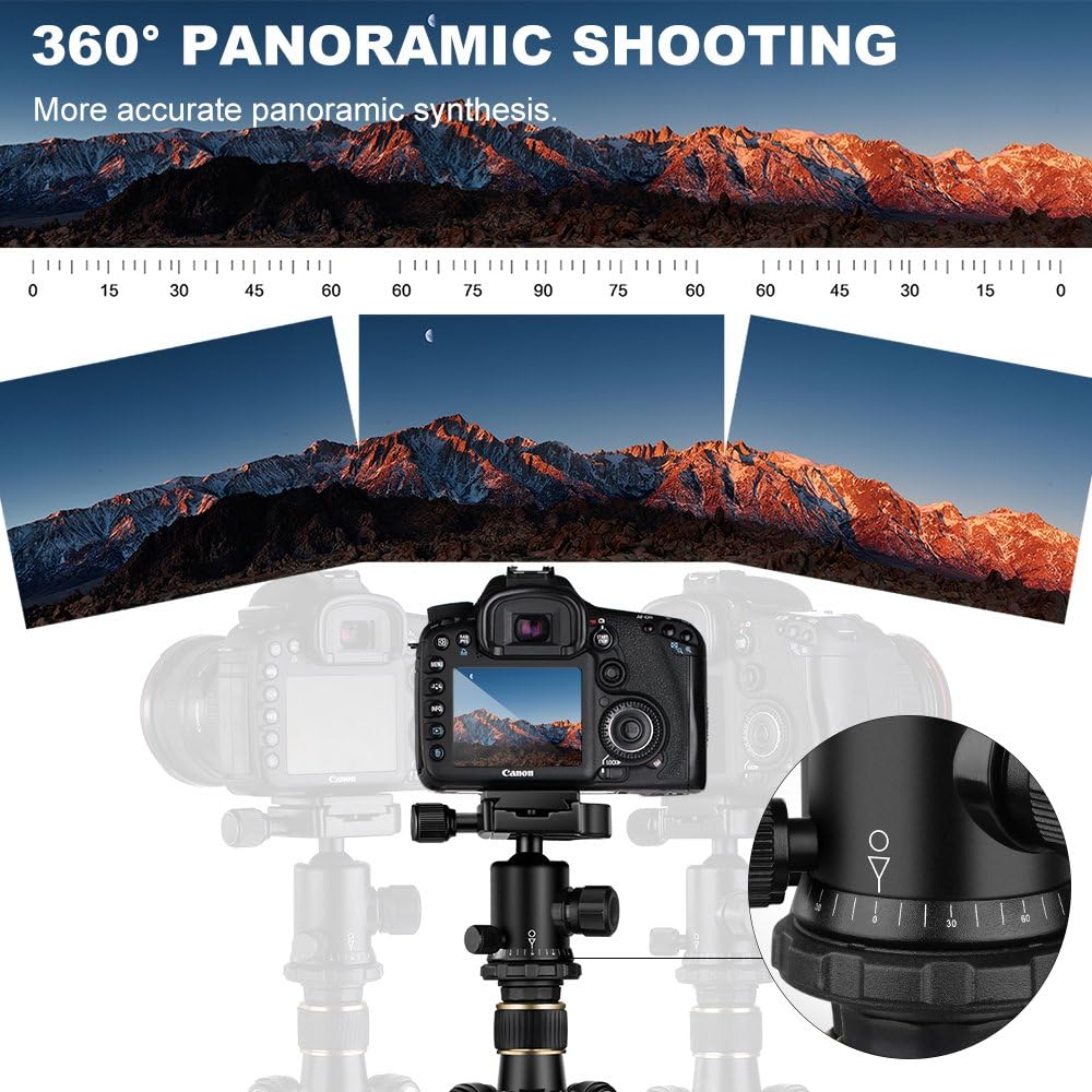 62'' Aluminum Camera Tripod with Ball Head S576555