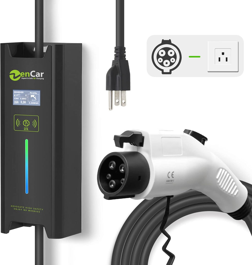 Portable Level 1 EV Charger, 16A, 110V, NEMA 5-15 D73737