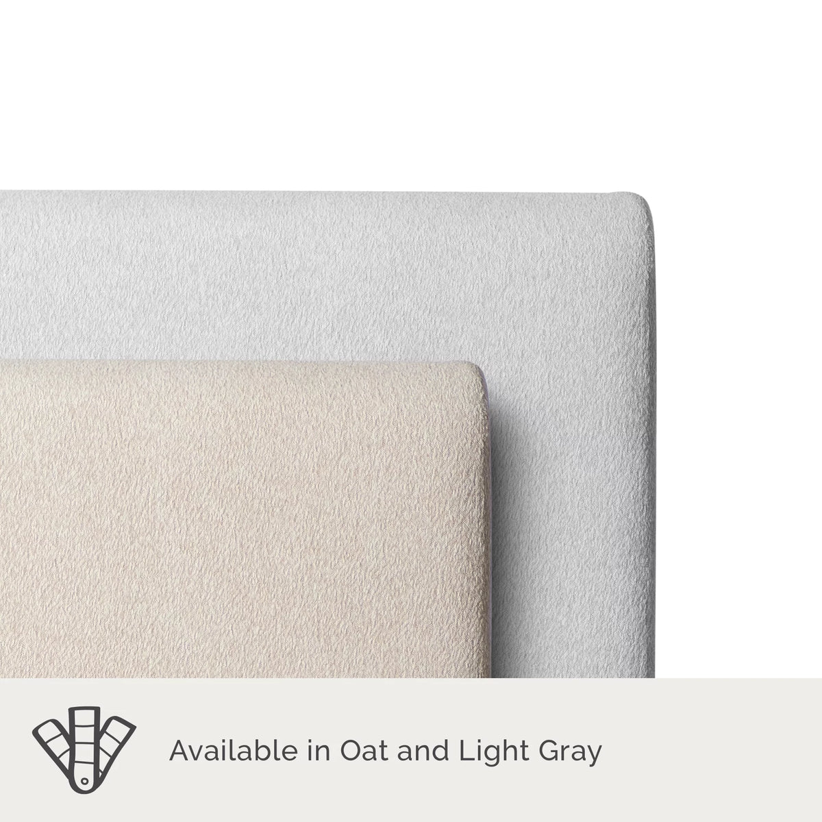 Queen Light Gray Upholstered Platform Bed U7572