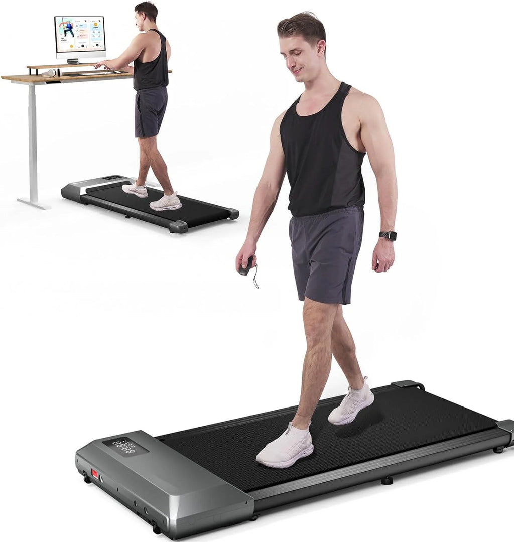 Walking Pad with Remote Control, 2 in 1 Under Desk Treadmill, 300lbs Capacity with LED Display P18044