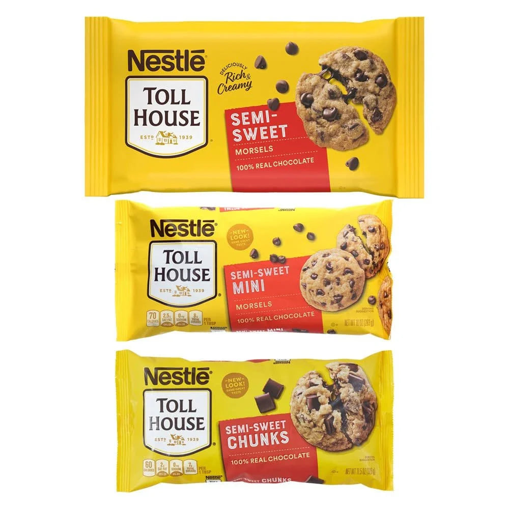 Semi-sweet Chocolate Chunks, Mini and Regular Morsels & Chocolate Chips for Baking H87698