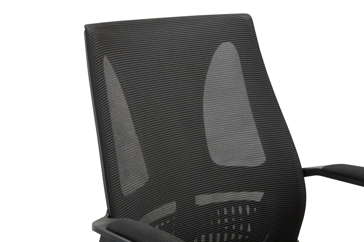 Black Reclining Ergonomic Mesh Office Chair with Lumbar Support E20541