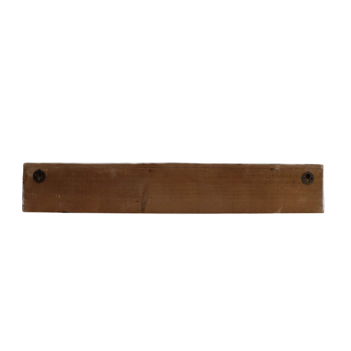 Hand-Carved Wooden Floral-Patterned Floating Wall Shelf K332442