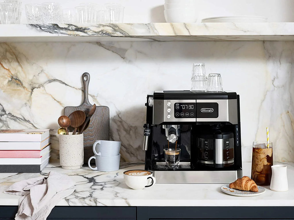 Combination Coffee Maker & Espresso Machine with Milk Frother and Glass Coffee Pot G83649