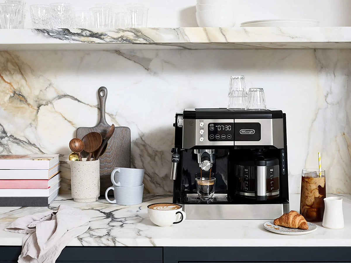 Combination Coffee Maker & Espresso Machine with Milk Frother and Glass Coffee Pot G83649