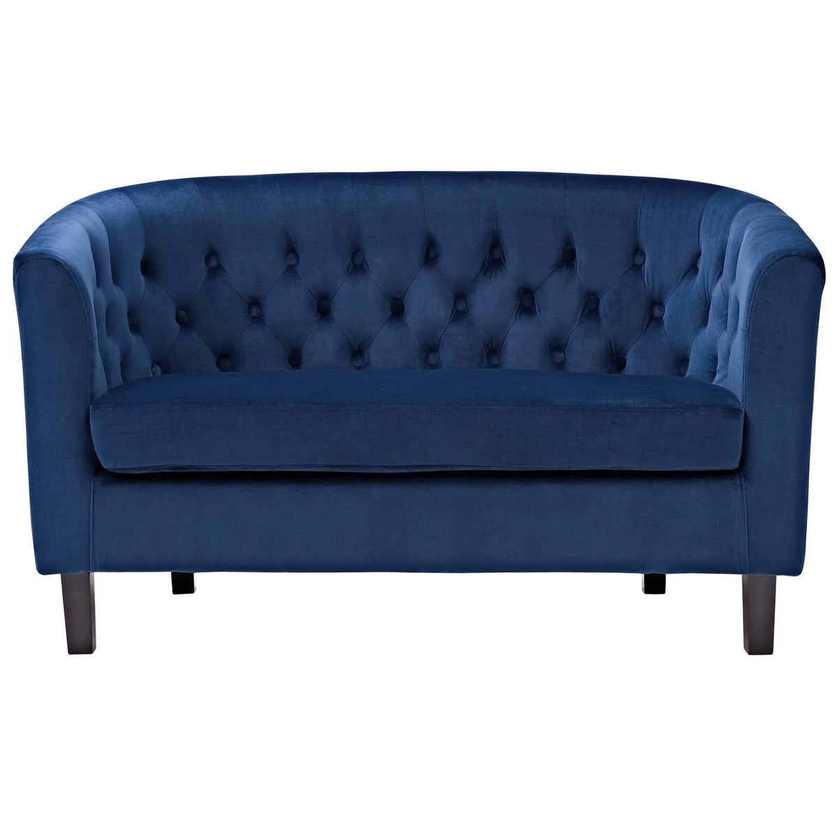 Navy Performance Velvet Loveseat A859