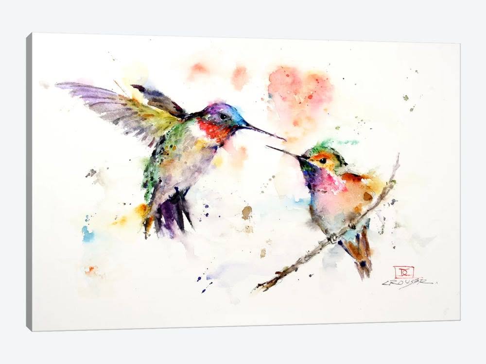 Hummingbirds Canvas Art Wall Decor H811419