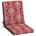 Red Medallion Rectangle Patio Chair Cushion C59158
