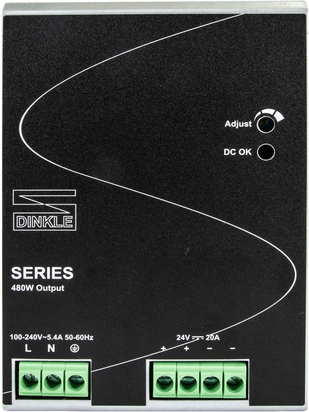 24V DC 120W 5A DIN-Rail Power Supply, Pack of 2 D1504