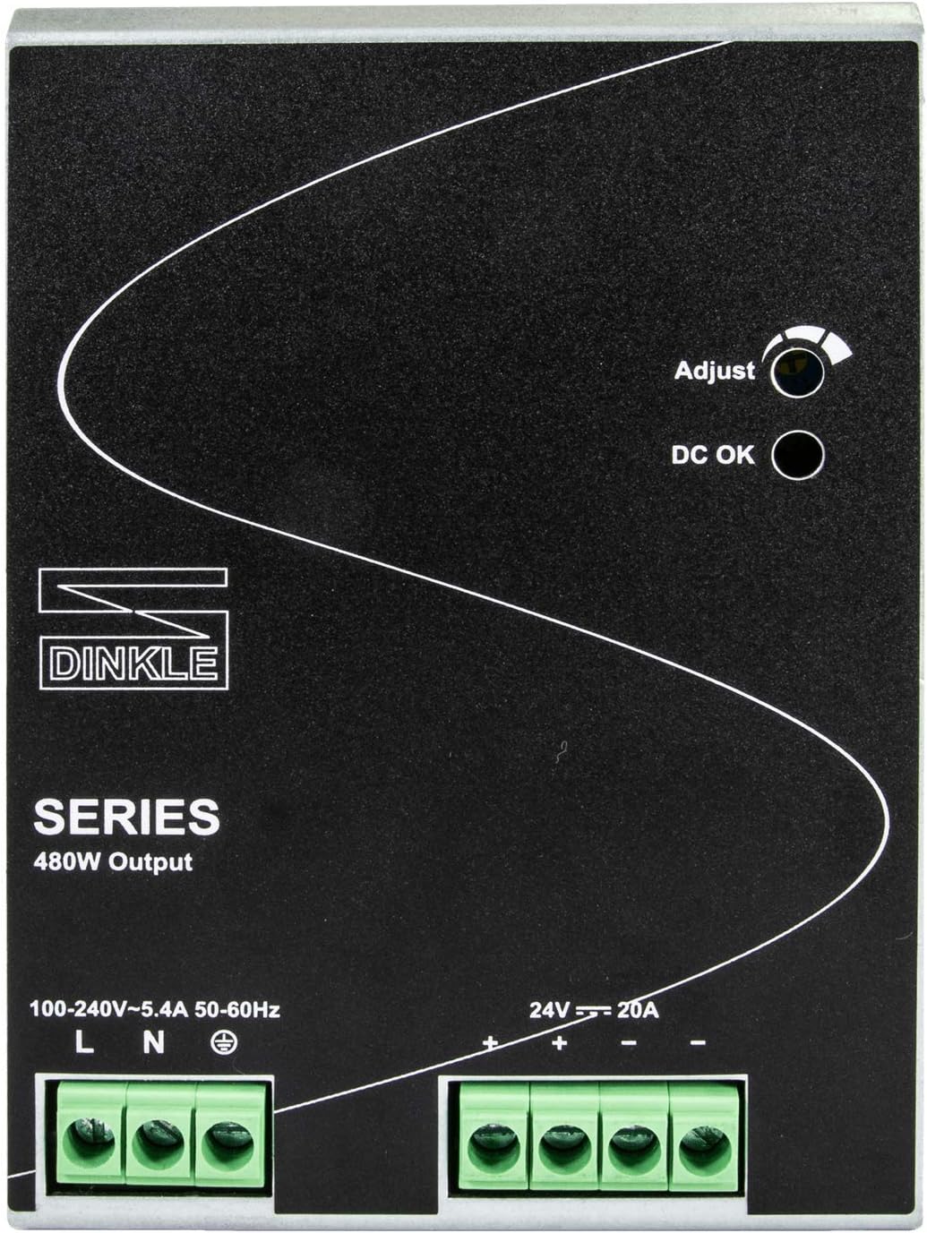 24V DC 120W 5A DIN-Rail Power Supply, Pack of 2 D1504