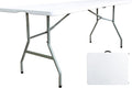 6 Foot Folding Table, Indoor Outdoor Portable Plastic Utility Table, White Z8843