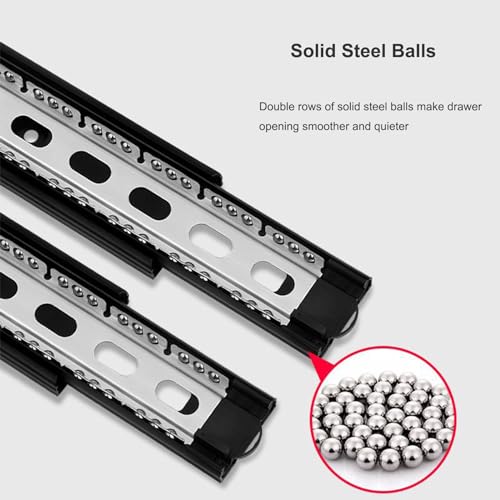 Drawer Slides 1 Pair 20 Inch Side Mount Ball Bearing Full Extension U552