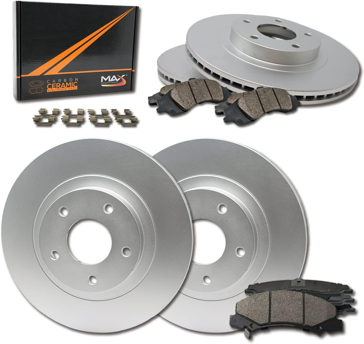 Max Brakes Geomet OE Rotors with Carbon Ceramic Pads N9720