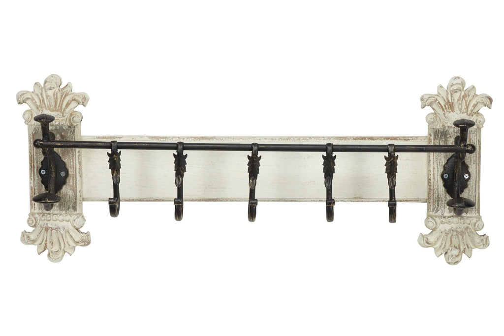 White Metal Vintage Wall Hook T31520