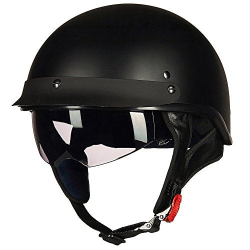 Half Helmet Motorcycle Open Face Sun Visor DOT Approved L771