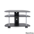 Black/Grey 3-Tier TV Entertainment Center V6778