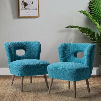 Sapphire Polyester Wingback Chair D845