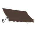 8.375 ft Fixed Awning Acrylic Fabric Brown E885