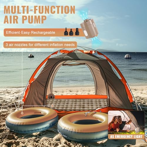 Queen Air Mattress with Built in Pump, 18" I134819