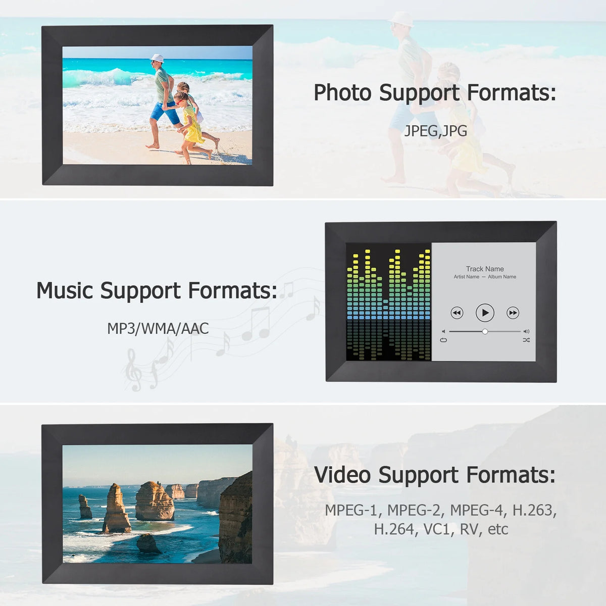 10.1 Inch Smart WiFi Digital Picture Frame I58516