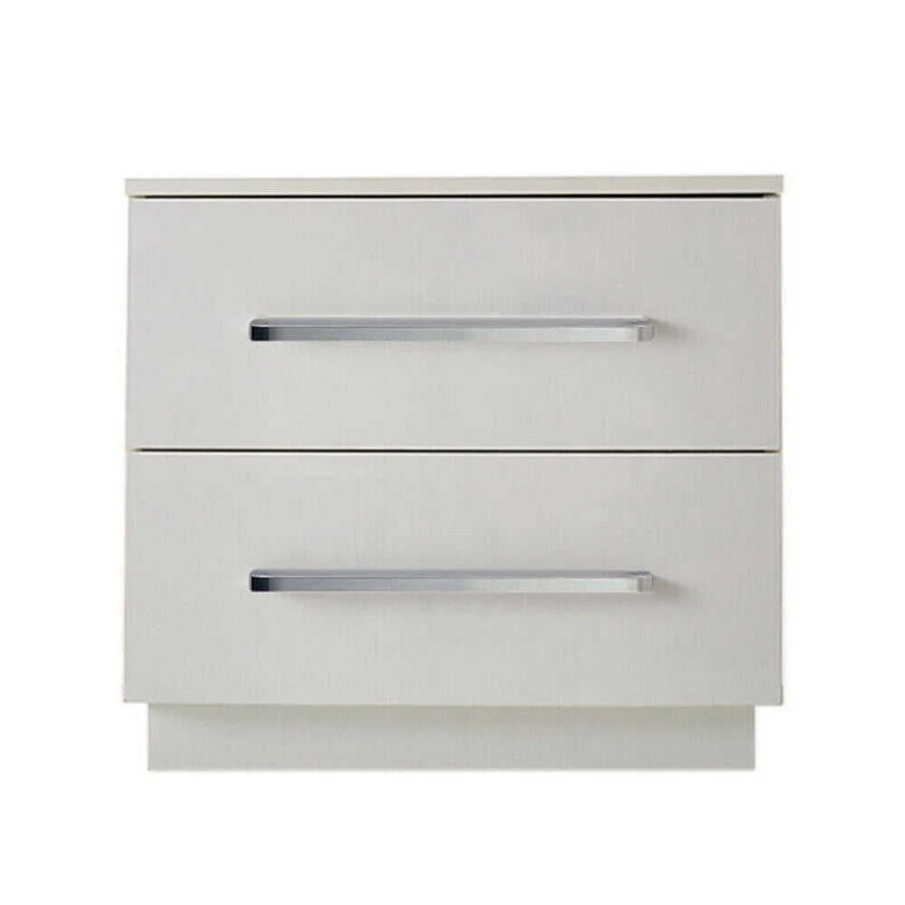 High Gloss 2 Drawer Nightstand with LED Light Z641014