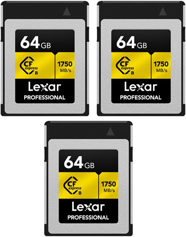 64 GB CFexpress Type B Memory Card 3 Pack C411