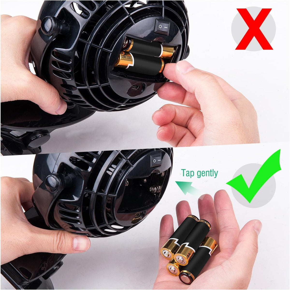 Battery Operated Fan with Clip, 5 Inch U77824
