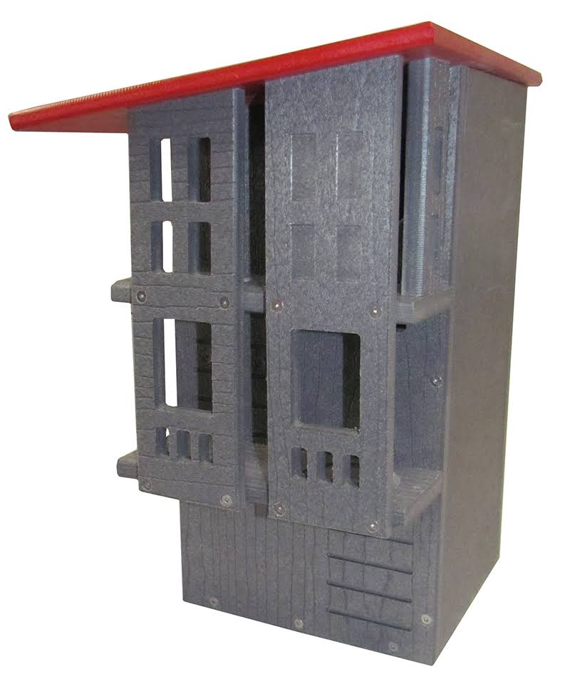 Gray/Cardinal Red Squirrel House Nesting Box H274148