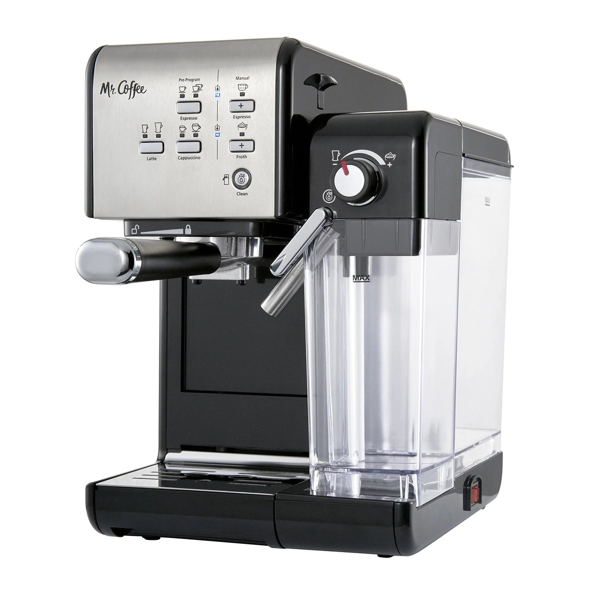 Black Espresso and Cappuccino Machine C212