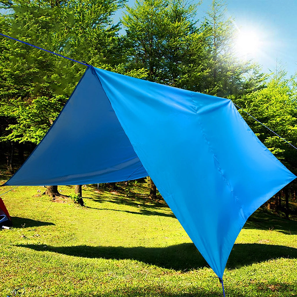 9.8ft Waterproof Camping Tarp Hammock Sunshade Rain Shelter Tarpaulin Canopy O277966
