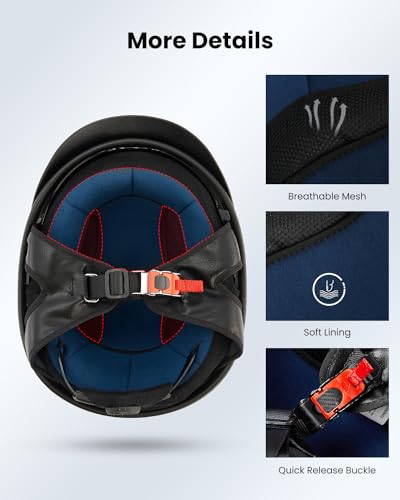 Half Helmet Motorcycle Open Face Sun Visor DOT Approved L771