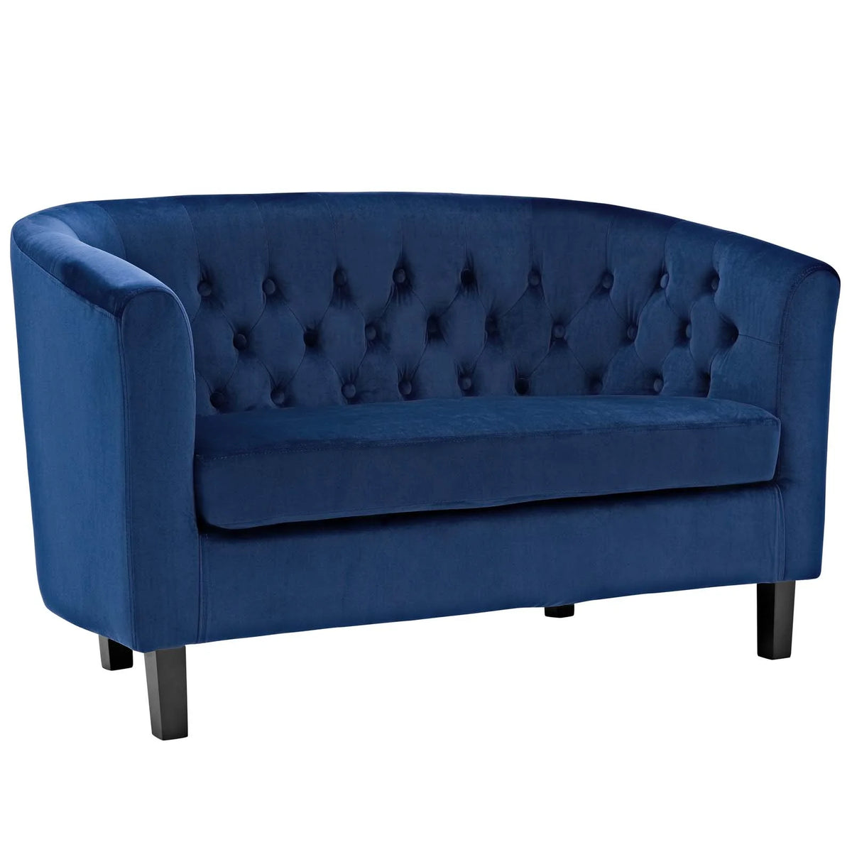 Navy Performance Velvet Loveseat A859