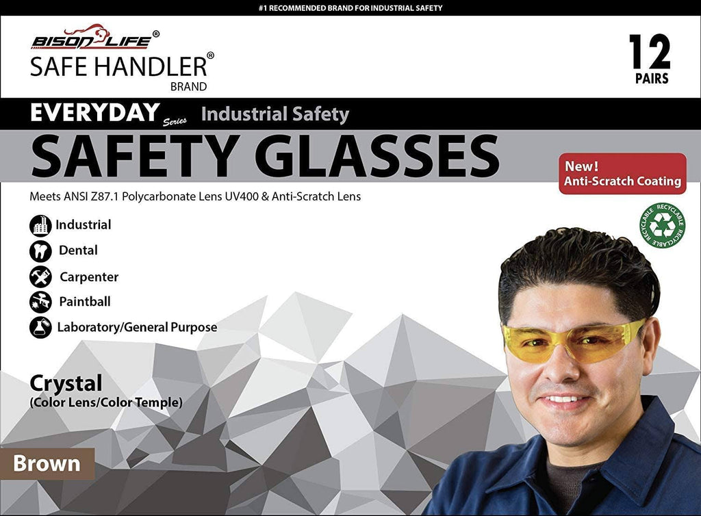 Brown Safety Glasses Pack of 144 X927651