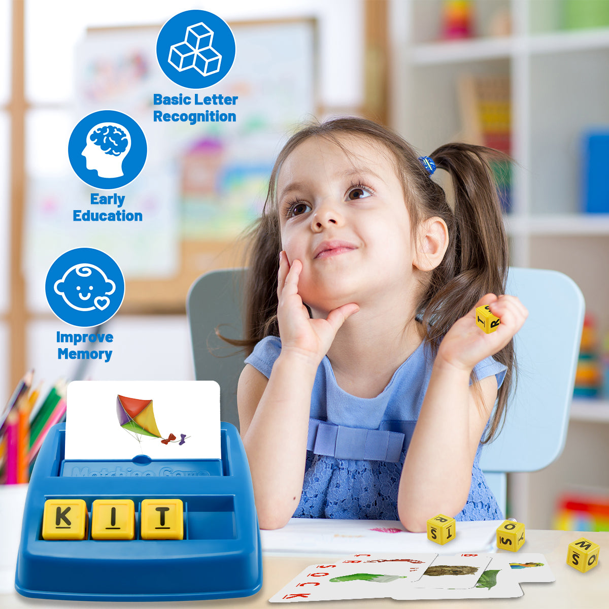 Matching Letter Spelling Games ABC Learning Toys for Kids B341740