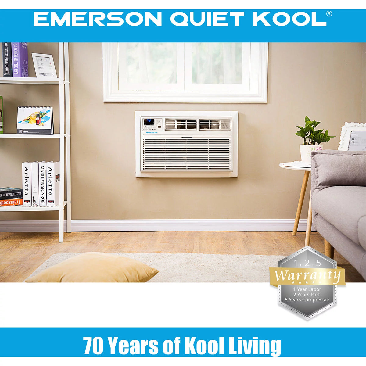 12,000 BTU 115-Volt Through-the-Wall Air Conditioner with Remote, White N81721