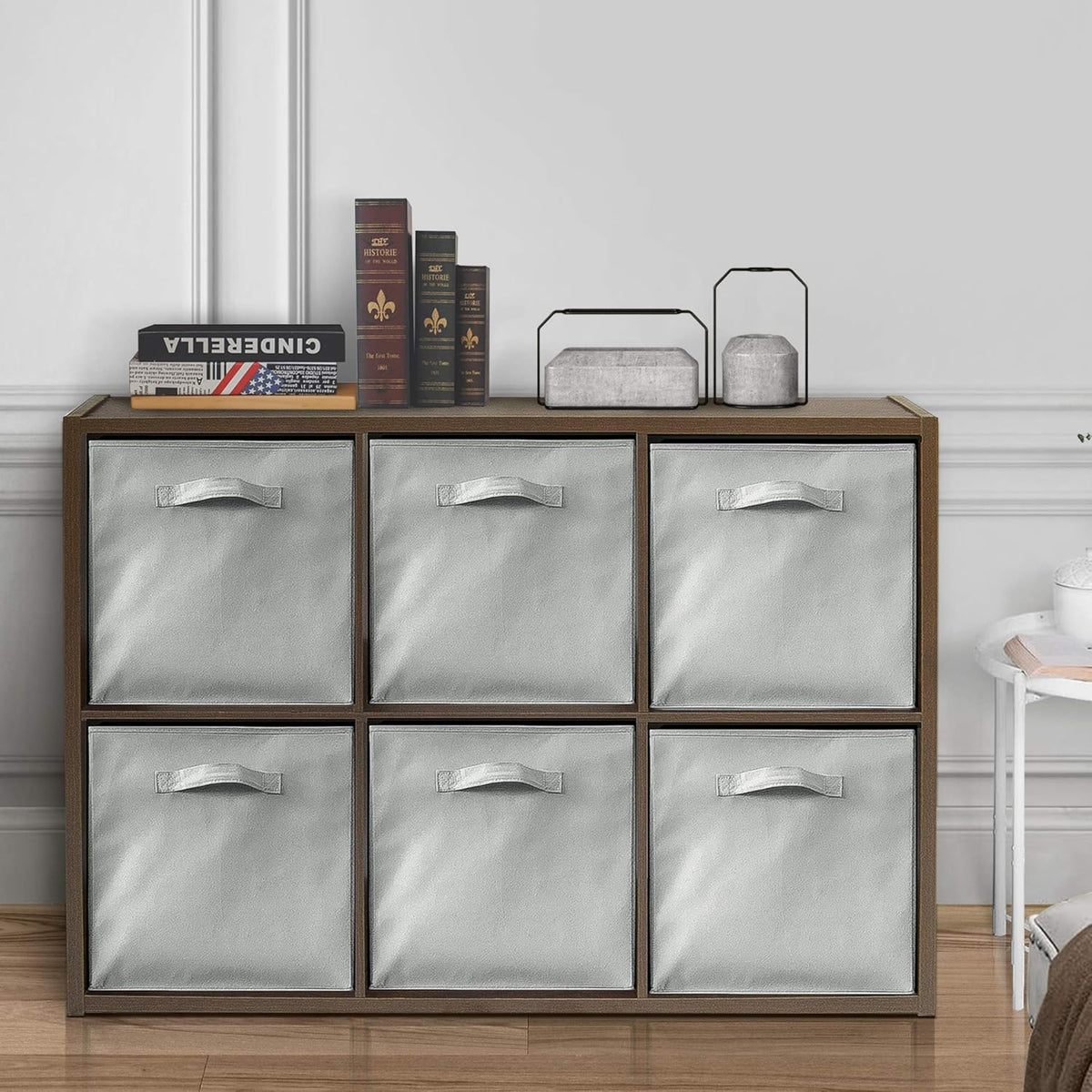 Espresso or White Cube Storage Bookcase P257918