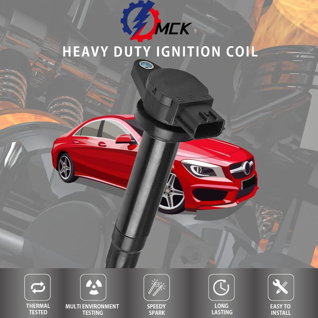 4pcs Racing Ignition Coil Pack And Platinum Spark Plug Compatible with Nissan Sentra 2000 2001 1.8L O7814