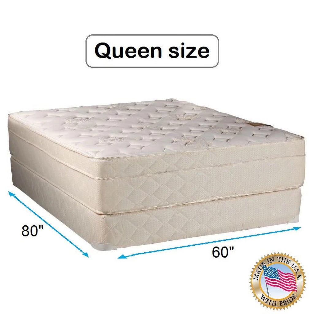 Firm Foam Eurotop Queen Mattress Set with Mattress Protector Q3241